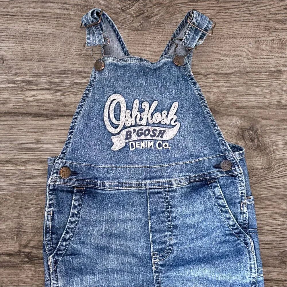 OshKosh B’gosh Denim Co. Logo Overalls Jeans Toddler 4T